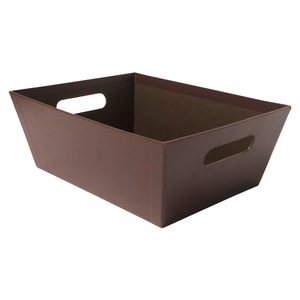 Custom Large Red Wine Colored Heavy Cardboard Empty <strong>Hamper</strong> Basket <strong>Trays</strong> With Handles for Men - Product Image 3