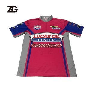 Custom Sublimation Quick Dry <strong>Motorcycle</strong> &amp; <strong>Auto</strong> <strong>Racing</strong> <strong>Wear</strong> 100% Polyester Men's Pit Crew <strong>Racing</strong> Shirt - Product Image 6