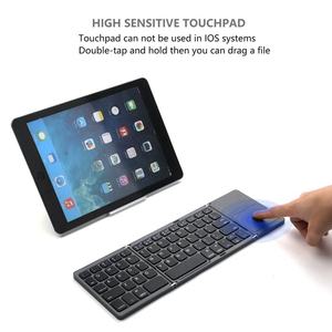 Hot Sale CE ROHS FCC Certified Pocket Size Mini Foldable Keyboard Wireless Touchpad Keyboard Folding Keyboard - Product Image 3