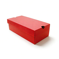 Boîte à chaussures de luxe en carton gaufré imperméable, auto-érectible, avec logo personnalisé, emballage cadeau, vente en gros