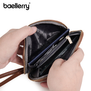 Baellerry Passport <b>Holder</b> 7 Inch Zippered Organizer For Travel <b>Documents</b> And Coins Black - Product Image 3