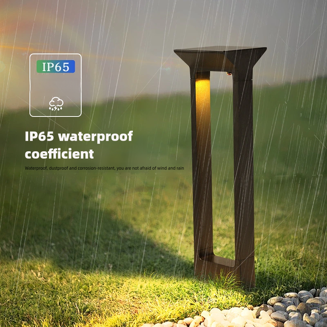 5W IP65  Aluminum Outdoor Garden Solar Led Bollard Lights  Solar Led Lawn Light for Garden