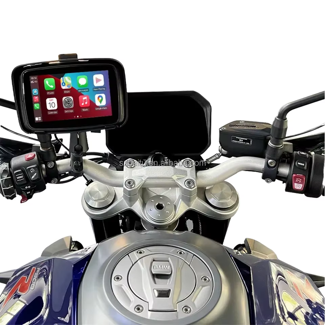 CarPlay Portable Motorcycle GPS Wireless CarPlay/Android Auto Screen IPX7 Waterproof Android Auto Display Carplay Interface