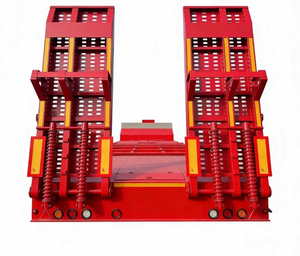 مقطورة نقل جديدة مسطحة لنقل الأخشاب، شاحنة بيك آب فول هانج، مقطورة فولاذية نصفية بحمولة 40 طن - Product Image 3