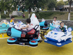 Manège Rotatif Électrique pour Enfants à 6 Places avec Lumières LED, <span class=keywords><strong>Voiture</strong></span> Rotative d'Extérieur pour Carnaval et Aire de Jeux - Product Image 4