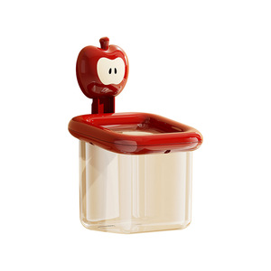 Suction Cup Toothbrush Holder Rectangular With Partitions No Drill Wall Mounted Bathroom <b>Storage</b> <b>Box</b> - Product Image 3