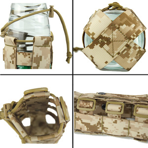 Tactical Tornado Outdoor Multifunctional Molle Water <b>Bottle</b> Set Nylon Accessory Bag Zipper Closure Mountaineering - Product Image 3