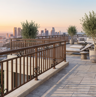 Système de garde-corps en aluminium sans rouille, poteaux et rampes thermolaqués pour balcon, terrasse, escaliers, clôture de jardin, installation facile