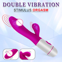 Vibromasseur clitoridien Lumi G Spot Rabbit Wand, stimulateur clitoridien, masseur, double moteur, dildo, jouet sexuel pour femmes, 100% étanche, 10 fréquences