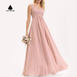 Nouvelle <span class=keywords><strong>robe</strong></span> <span class=keywords><strong>de</strong></span> <span class=keywords><strong>demoiselle</strong></span> <span class=keywords><strong>d</strong></span>'<span class=keywords><strong>honneur</strong></span>, <span class=keywords><strong>robe</strong></span> maxi élégante en mousseline <span class=keywords><strong>de</strong></span> soie pour femmes, col en V, sans manches, taille froncée, <span class=keywords><strong>robe</strong></span> <span class=keywords><strong>de</strong></span> soirée formelle pour mariage, soirée, bal - Product Image 1