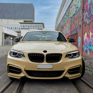 Grille avant noire simple ou double ligne verticale pour BMW Série 2 F22 F23, remplacement du pare-chocs avant, pour mise à niveau 2014-2019 - Product Image 3
