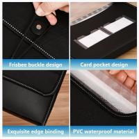 Carpeta de Archivos Expandible Tipo Acordeón de 13 Bolsillos, Material PP+PVC, Cierre Elástico, Cubierta de 0.6mm de Grosor, Personalizable