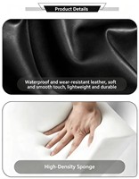 Kursi Cuci Rambut Modern Warna Hitam dengan Rangka Logam, Sandaran Rebah, dan Bak Cuci, Dilengkapi Sandaran Kaki yang Dapat Dilepas untuk Salon Kecantikan