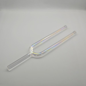 Diapason in Cristallo Trasparente Accordato ai Chakra per Guarigione Sonora e Meditazione - Product Image 4