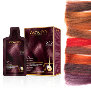 Champú para <span class=keywords><strong>tinte</strong></span> de <span class=keywords><strong>pelo</strong></span> para adultos, productos de belleza permanente de Etiqueta Privada, Color rubio claro, rojo <span class=keywords><strong>caoba</strong></span> - Product Image 4