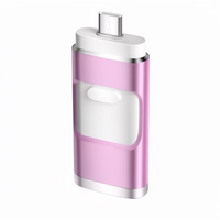 Clé USB rétractable 4 en 1 pour téléphone, OTG, type C, USB 3.0, double interface pour iPhone, Android, PC