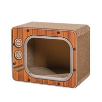 Griffoir et maison pour chat créatif en forme de cube et de téléviseur, durable, résistant aux rayures, toutes saisons, sur mesure