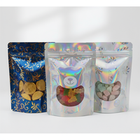 Sachet Doypack refermable en Mylar de 8oz, qualité alimentaire, avec barrière aromatique, pour bonbons gélifiés en petites séries
