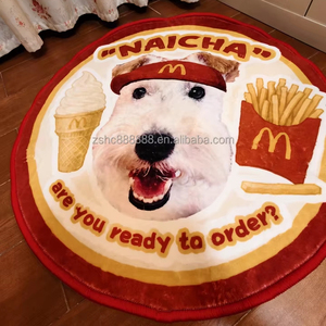 <span class=keywords><strong>Tapis</strong></span> antidérapant lavable en plastique à poils coupés, doux, moelleux et mignon, personnalisable avec les photos de vos animaux de compagnie, de haute qualité, pour salon, vente en gros - Product Image 2