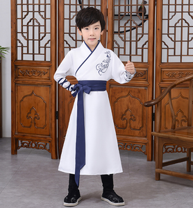 Ecowalson女孩男孩汉服服装舞台婴儿服装传统中国服装角色扮演儿童古装儿童前庭 - Product Image 4