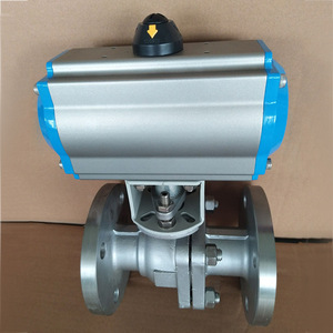 Vanne à bille pneumatique à bride de 2 pouces en acier inoxydable pour le contrôle de l'eau industrielle - Product Image 2