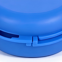 Boîte à prothèses dentaires portable ventilée de qualité alimentaire avec logo personnalisé pour appareils dentaires invisibles et aligneurs, idéale pour les voyages
