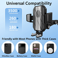 Support de téléphone portable multifonctionnel 360 rétractable réglage rotatif universel support de téléphone de voiture pour les véhicules d'ingénierie de camion