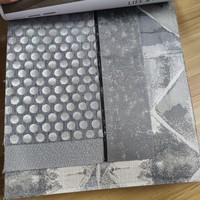 Nouveau Design Rideau Tissu Noir Gris Jacquard Tissu Luxe Motif Rideaux Occultants pour le Salon