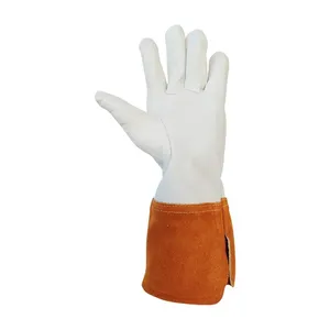 Guanto da saldatura Juba 208 7 S, bianco/arancione - Product Image 2