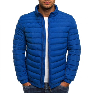 High Quality <b>Men's</b> Winter Bomber <b>Jacket</b> Plus Size Breathable Waterproof Zipper Puffer <b>Jacket</b> Chest Exquisite Pocket Simple Hem - Product Image 1