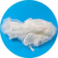 Fibre de bambou brute blanche 1.4D 38mm biodégradable pour le filage