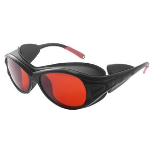 Gafas de Seguridad Láser 200-540Nm, Marco Negro, Lentes de 2mm, Protección Contra Radiación Luminosa, Hechas en Shenzhen - Product Image 2