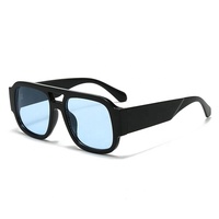 Nouvelles lunettes de soleil décontractées transfrontalières style pilote UV400, monture complète, style européen et américain distinctif, parfaites pour la rue