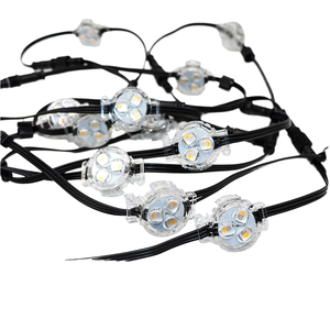 Ac 24V KT-30RGBW RGB <span class=keywords><strong>LED</strong></span> điểm đèn 30 mét IP67 công viên chủ đề & giáng sinh cảnh quan trang trí nội thất nhựa đèn cơ thể - Product Image 4