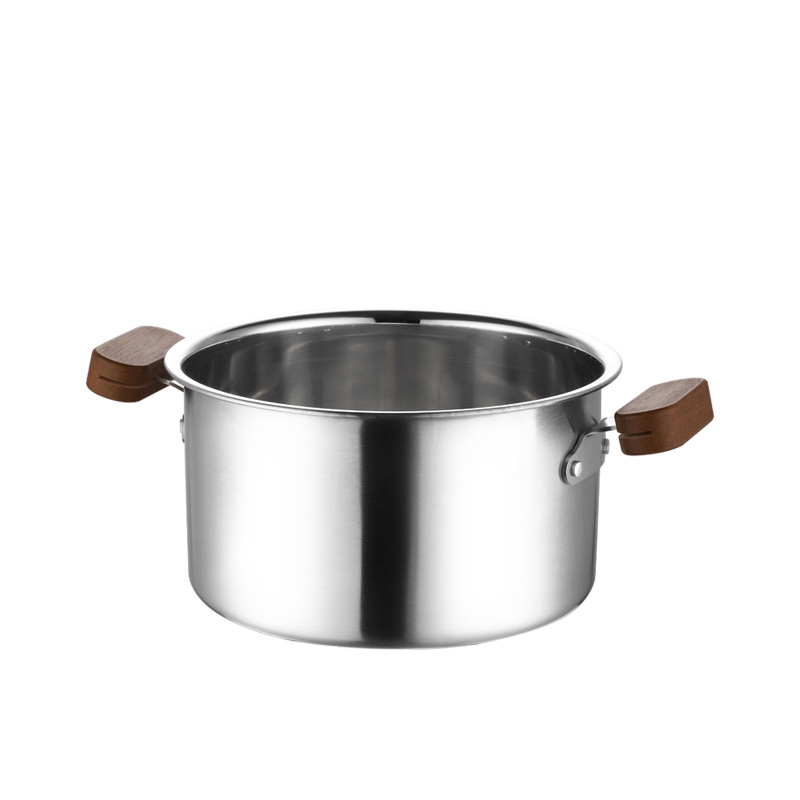Material plateado 304: olla individual sin tapa.