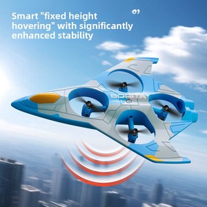 Avion planeur télécommandé pour enfants, à hauteur fixe, résistant aux chocs en ABS, jouet <span class=keywords><strong>RC</strong></span> pour garçons, idéal pour l'intérieur - Product Image 5