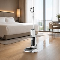 Aspiradora, fregadora y limpiadora de suelos inalámbrica inteligente 3 en 1 con esterilización por agua electrolizada, limpieza