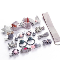 Ensemble Cadeau de 18 Pièces, Adorables Accessoires Cheveux pour Enfants, Kits de Barrettes et Épingles à Cheveux en Caoutchouc