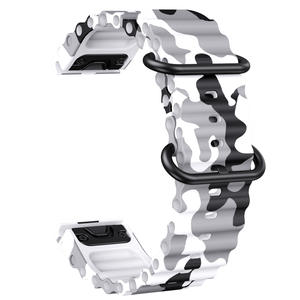 Correa de Reloj de Silicona Upro QuickFit de 20 mm para Fenix 8, Patrón de Onda, Fenix 5/6/7, Correa Marina con Hebilla de Pasador, Bucle Deportivo - Product Image 5