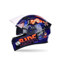Casques de moto intégraux anti-buée et sécurisés pour la course et la conduite
