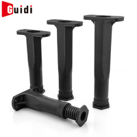 Pieds de meubles en plastique réglables, télescopiques, pour table, armoire, canapé, lit, pieds de support robustes, vente en gros d'usine, OEM personnalisé