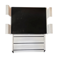 Marchepied manuel monocouche en aluminium pour camping-car, caravane, fourgon aménagé, remorque, RV - Nouveau design 2024