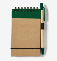 Carnet de notes écologique personnalisé avec stylos à bille, ensemble cadeau promotionnel, vente en gros
