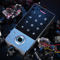 Contrôleur de porte LF IP68 avec clavier RFID Carte à puce 125kHz Contrôle d'accès Empreinte digitale Fonction de réinitialisation Wiegand Logo personnalisable