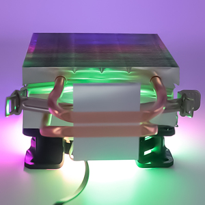 Cpu Cooler for AM4 AM5 LGA 2011 1155 RGB ARGB 4pin Pwm CPU <b>Fan</b> with 2 Copper Heat Pipes <b>Computers</b> Processor Heatsink - Product Image 3