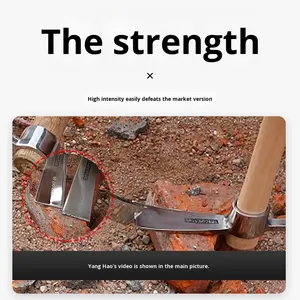 เครื่องมือกำจัดวัชพืชในสวนและออกค่ายสารพัดประโยชน์จากการเก็บขวานเหล็กสองหัว - Product Image 3