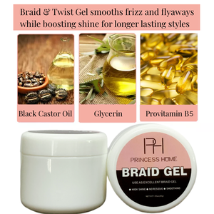 Biểu tượng tùy chỉnh ổ khóa Braid gel cực giữ độ bóng cao Frizz & Flake-Miễn phí cạnh kiểm soát Slick & phong cách bím tóc xoắn cornrows Gel - Product Image 3