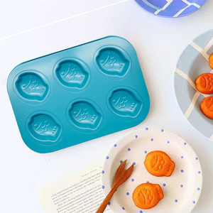 Molde para Pastel Antiadherente de 6 Tazas, Bandeja para Hornear de Acero al Carbono con Revestimiento de Teflón para Uso Doméstico y Comercial - Product Image 4