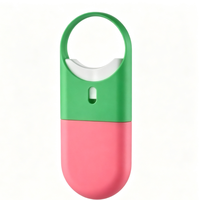 Atomiseur de parfum portable avec boucle de suspension, logo personnalisé, 10 ml, 15 ml, bicolore, rechargeable, flacon pulvérisateur de parfum ZA-PS04
