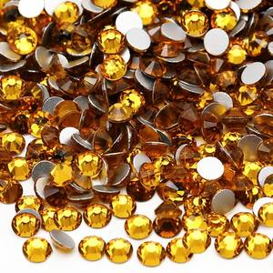 คริสตัลแบบแบนราบสำหรับตกแต่งเสื้อผ้าทำจาก SS3-SS20แวววาวทำจากแก้วพลอยเทียมแบบไม่ผ่านความร้อนขายส่งจำนวนมาก - Product Image 2